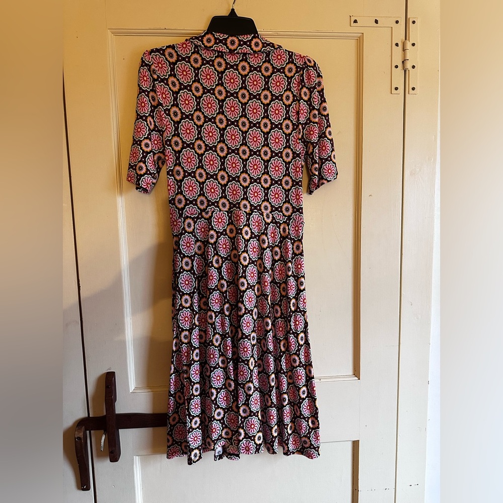 Boden opulent daisy faux wrap dress size 8L NWT - Picture 3 of 6